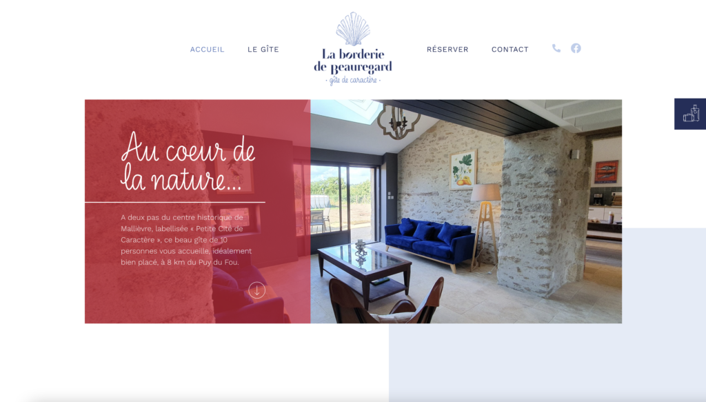 Site web conçu avec WordPress